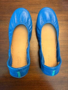 Tieks Cobalt Blue Leather Ballet Flats